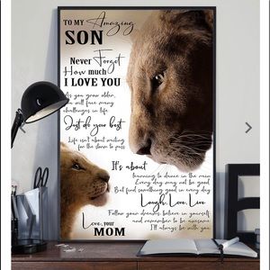 🌺LOVE LETTER TO A SON VERTICAL 16x24" POSTER🌺